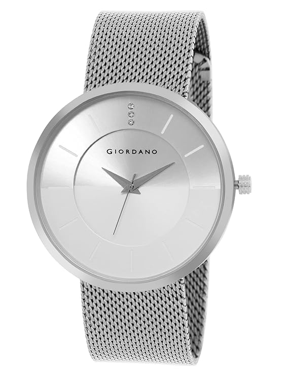 Giordano Analog Watch for Men & Boys Trendy and Slim Fit with Metal Strap Suitable for Casual & Formal Occasion | Men's Analogue Wrist Watches | GD-1166-11